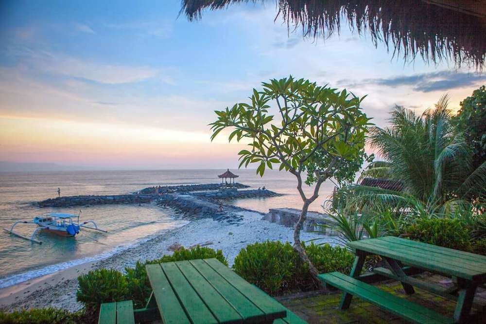 Puri Pandan Restaurant&Bungalow Candi Dasa  Bagian luar foto
